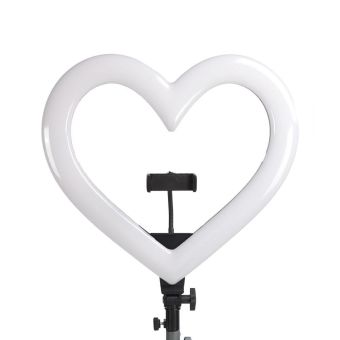 LED Ring Lampa RGB Heart Stream JM26-10, 10", s držiakom na telefón a statívom