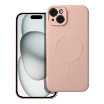 Silicone MagSafe TPU iPhone 15 Plus - ružové
