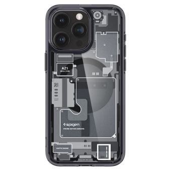 Odolné puzdro na Apple iPhone 15 Pro Spigen Ultra Hybrid Mag MagSafe Zero One čierne