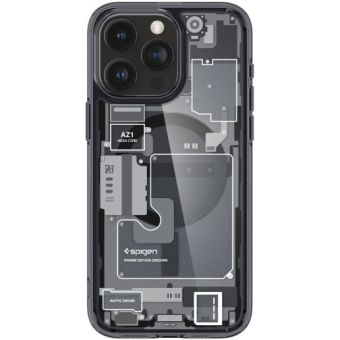 Odolné puzdro na Apple iPhone 15 Pro Spigen Ultra Hybrid Mag MagSafe Zero One čierne
