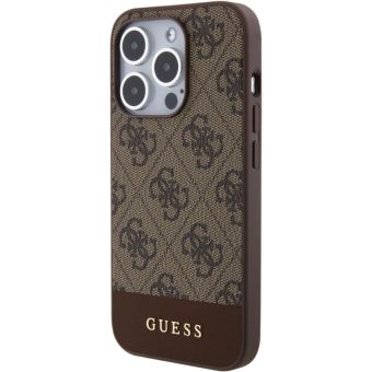 Guess PU 4G Stripe MagSafe Apple iPhone 15 Pro Max GUHMP15XG4GLBR Brown