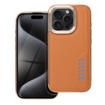 Plastové puzdro na Apple iPhone 15 Pro MILANO hnedé