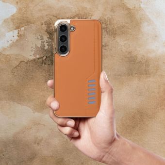 Plastové puzdro na Samsung Galaxy S21 FE 5G G990 MILANO hnedé