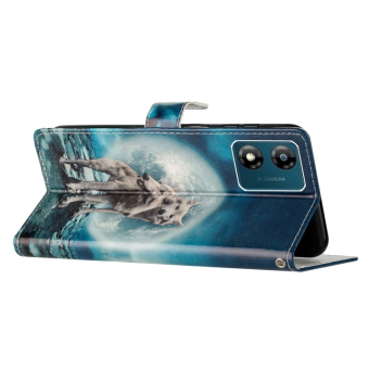 Diárové puzdro na Motorola Moto E13 Wolves Book modré
