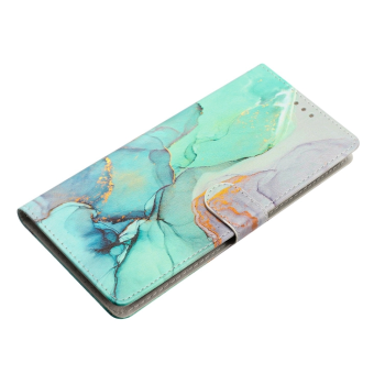 Diárové puzdro na Motorola Moto E13 Marble Book zelené