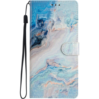 Diárové puzdro na Motorola Moto E13 Marble Book modré