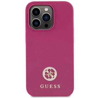 Guess PU 4G Strass Metal Logo Apple iPhone 15 Pro Max GUHCP15XPS4DGPP Pink