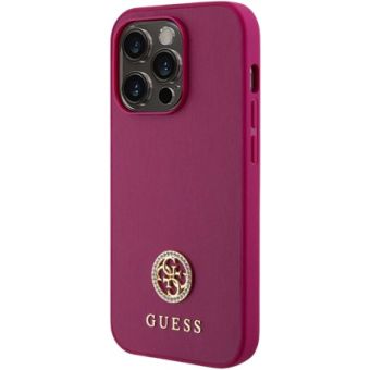 Guess PU 4G Strass Metal Logo Apple iPhone 15 Pro Max GUHCP15XPS4DGPP Pink