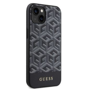 Guess PU G Cube MagSafe Apple iPhone 15 GUHMP15SHGCFSEK Black