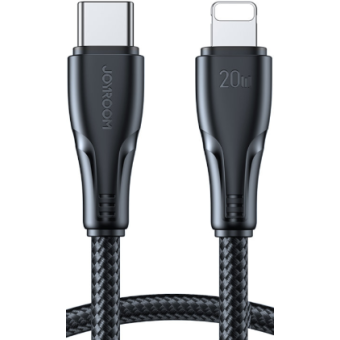 Joyroom Surpass Series S-CL020A11, USB-C na Lightning, 20W, 0.25m, čierny