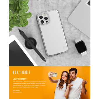 Ugly Rubber Pure TPU iPhone 6/6s/7/8/SE 2020/SE 2022 - transparentné