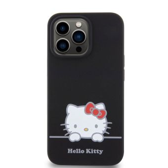 Obal Hello Kitty Liquid Silicone Daydreaming Logo Apple iPhone 13 Pro HKHCP13LSKCDKK čierny