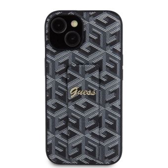 Guess PU Grip Stand G Cube Apple iPhone 15 GUHCP15SPGSGCSK Black