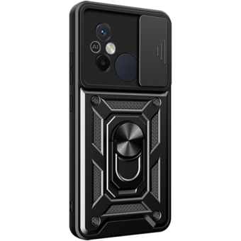 Odolné puzdro na Infinix Hot 30 Camshield Ring Armor čierne