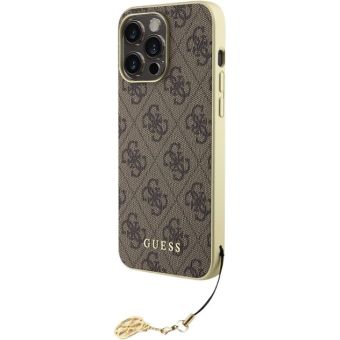 Guess 4G Charm Apple iPhone 15 Pro Max GUHCP15XGF4GBR Brown