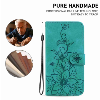 Diárové puzdro na Honor 90 5G MEZZO kvety fialové