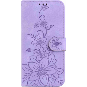 Diárové puzdro na Honor 90 5G MEZZO kvety fialové
