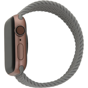 Náhradný remienok na Apple Watch 38/40/41 mm, dĺžka 155mm, Elastic band L, sivý
