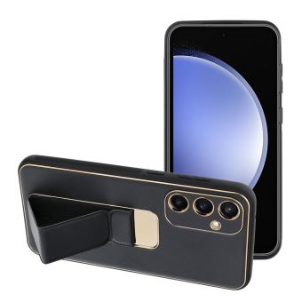 LEATHER Case Kickstand Samsung Galaxy S24 FE 5G S721 black
