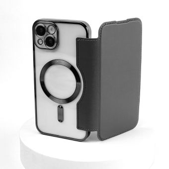 Diárové puzdro na Apple iPhone 12 Pro Max Smart Chrome Mag čierne