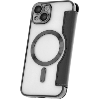 Diárové puzdro na Apple iPhone 15 Pro Max Smart Chrome Mag čierne