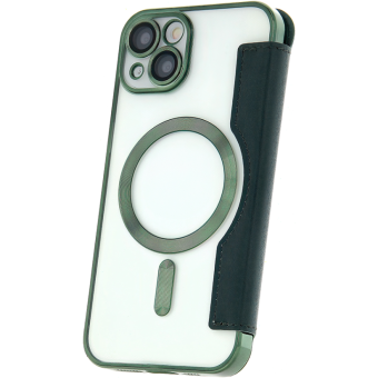 Diárové puzdro na Apple iPhone 13 Pro Smart Chrome Mag zelené