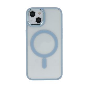 Silikónové puzdro na Apple iPhone 13 Pro Satin Clear Mag modré
