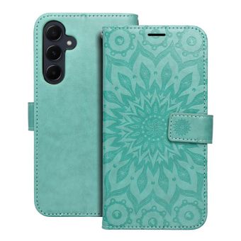 Diárové puzdro na Samsung Galaxy A55 5G A556 MEZZO mandala green