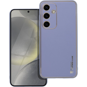 Plastové puzdro na Samsung Galaxy A35 5G A356 Leather modré