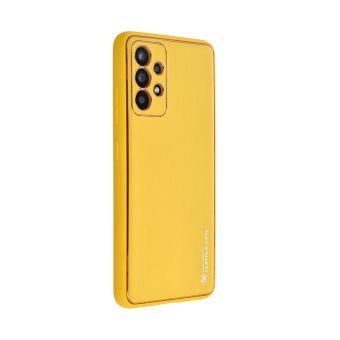 Plastové puzdro na Samsung Galaxy A35 5G A356 Leather žlté