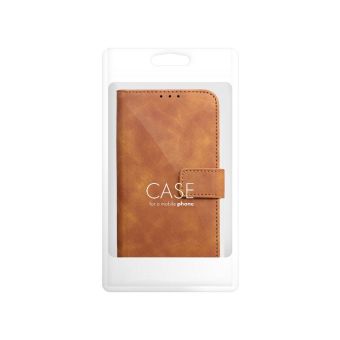 Diárové puzdro na Xiaomi Redmi Note 13 4G Tender hnedé