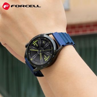 Náhradný remienok na Samsung Watch 22mm Forcell F-Design FS05 dark navy