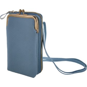 2in1 phone bag, univerzálne puzdro/peňaženka na mobil, blue