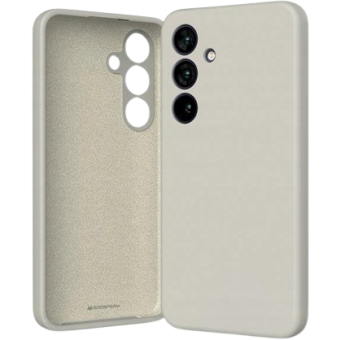 Silikónové puzdro na Samsung Galaxy S24 5G S921 Mercury Silicone béžové