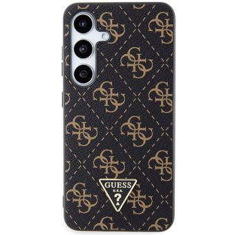 Guess PU Leather 4G Triangle Metal Logo Samsung Galaxy S24+ 5G S926 GUHCS24MPG4GPK Black
