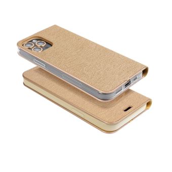 Diárové puzdro na Xiaomi Redmi Note 13 4G LUNA Gold zlaté