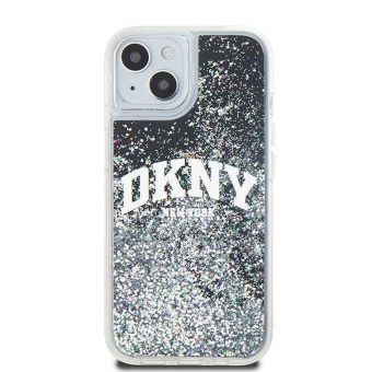 DKNY Liquid Glitter Arch Logo Apple iPhone 15 DKHCP15SLBNAEK Black
