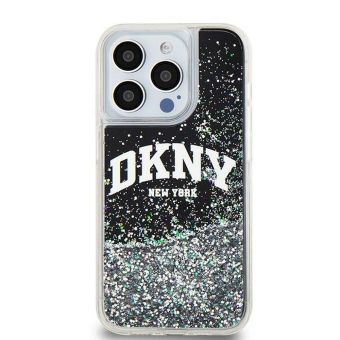 DKNY Liquid Glitter Arch Logo Apple iPhone 15 Pro DKHCP15LLBNAEK Black