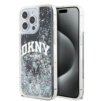DKNY Liquid Glitter Arch Logo Apple iPhone 13 Pro Max DKHCP13XLBNAEK Black