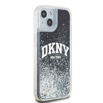 DKNY Liquid Glitter Arch Logo Apple iPhone 14 DKHCP14SLBNAEK Black
