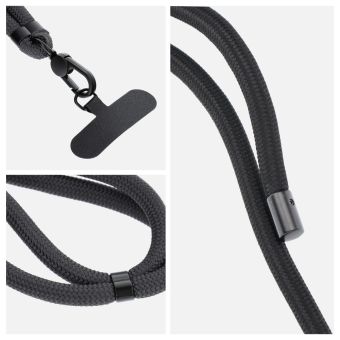 SWING (8mm) nastaviteľná šnúrka na mobil 165cm grey