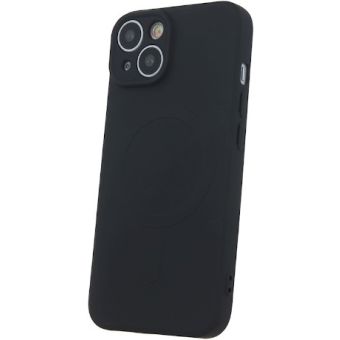Silikónové puzdro na Apple iPhone 13 Pro Simple Color Mag čierne