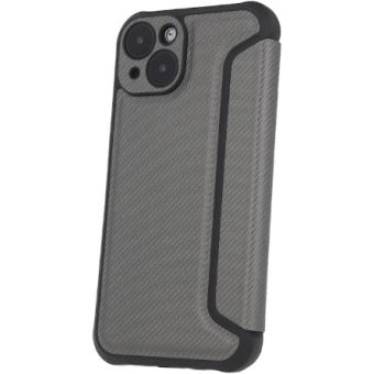 Diárové puzdro na Samsung Galaxy S24 Ultra 5G S928 Smart Carbon strieborné