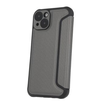 Diárové puzdro na Xiaomi Redmi 13C/Poco C65 Smart Carbon strieborné
