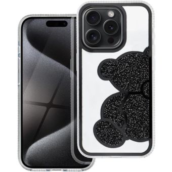 TEDDY BEAR Case Apple iPhone 15 black