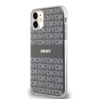 Obal DKNY PC/TPU Repeat Pattern Tonal Stripe Magsafe Apple iPhone 11 DKHMN61HRHSEE béžový