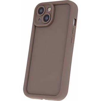 Rim TPU case Apple iPhone 15 Pro brown