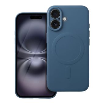 Silicone Magsafe TPU iPhone 16 - modré (camera)