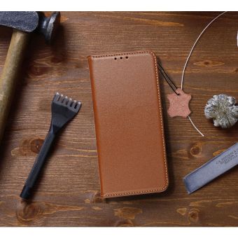Leather Smart Pro Book Apple iPhone 16 Pro Max brown