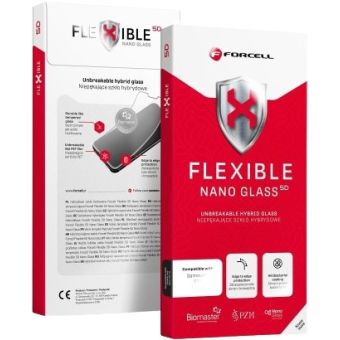 Forcell Flexible Nano Glass 5D Apple iPhone 16 Plus black
